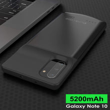 Load image into Gallery viewer, Galaxy Note 10 5200mAH Battery Charger W/ USB Port Slim Case [Black] 
