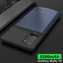 Load image into Gallery viewer, Galaxy Note 10 5200mAH Battery Charger W/ USB Port Slim Case [Blue] 
