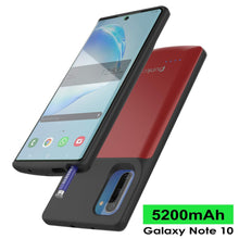Load image into Gallery viewer, Galaxy Note 10 5200mAH Battery Charger W/ USB Port Slim Case [Red] 
