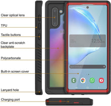 Load image into Gallery viewer, Galaxy Note 10 Case, Punkcase [Extreme Series] Armor Cover W/ Built In Screen Protector [Red] (Color in image: White)
