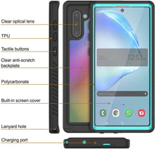 Load image into Gallery viewer, Galaxy Note 10 Case, Punkcase [Extreme Series] Armor Cover W/ Built In Screen Protector [Teal] (Color in image: Red)
