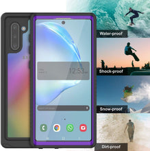 Load image into Gallery viewer, Galaxy Note 10 Case, Punkcase [Extreme Series] Armor Cover W/ Built In Screen Protector [Purple] (Color in image: Light green)

