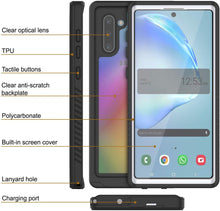 Load image into Gallery viewer, Galaxy Note 10 Case, Punkcase [Extreme Series] Armor Cover W/ Built In Screen Protector [White] (Color in image: Light Blue)
