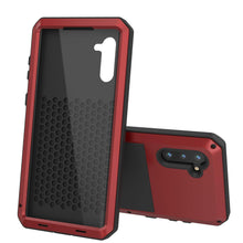 Load image into Gallery viewer, Galaxy Note 10  Case, PUNKcase Metallic Red Shockproof  Slim Metal Armor Case [Red] 
