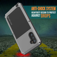 Load image into Gallery viewer, Galaxy Note 10  Case, PUNKcase Metallic Silver Shockproof  Slim Metal Armor Case [Silver] (Color in image: neon)
