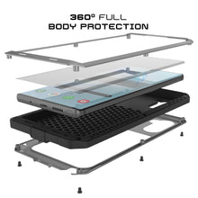 Load image into Gallery viewer, Galaxy Note 10  Case, PUNKcase Metallic Silver Shockproof  Slim Metal Armor Case [Silver] (Color in image: white)
