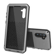 Load image into Gallery viewer, Galaxy Note 10  Case, PUNKcase Metallic Silver Shockproof  Slim Metal Armor Case [Silver] 
