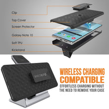 Load image into Gallery viewer, PunkCase Galaxy Note 10 Case with Screen Protector, Holster Belt Clip &amp; Built-in Kickstand [Black] 
