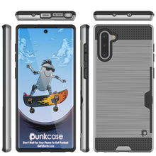 Load image into Gallery viewer, Galaxy Note 10 Case, PUNKcase [SLOT Series] Slim Fit  Samsung Note 10 [Silver] (Color in image: Rose Gold)
