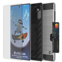 Load image into Gallery viewer, Galaxy Note 10 Case, PUNKcase [SLOT Series] Slim Fit  Samsung Note 10 [Silver] (Color in image: Dark Grey)
