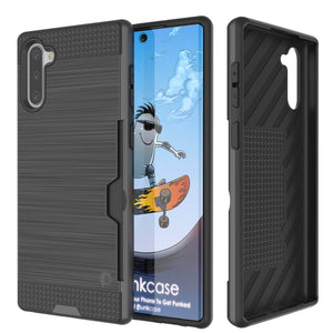 Galaxy Note 10+ Plus Case, PUNKcase [SLOT Series] Slim Fit  Samsung Note 10+ Plus  [Dark Grey] (Color in image: Dark Grey)