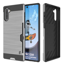 Load image into Gallery viewer, Galaxy Note 10 Case, PUNKcase [SLOT Series] Slim Fit  Samsung Note 10 [Silver] (Color in image: Silver)
