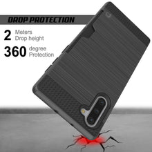 Load image into Gallery viewer, Galaxy Note 10 Case, PUNKcase [SLOT Series] Slim Fit  Samsung Note 10  [Dark Grey] (Color in image: White)
