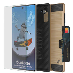 Galaxy Note 10+ Plus Case, PUNKcase [SLOT Series] Slim Fit  Samsung Note 10+ Plus [Gold] (Color in image: Dark Grey)