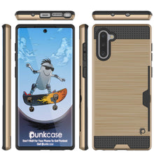 Load image into Gallery viewer, Galaxy Note 10 Case, PUNKcase [SLOT Series] Slim Fit  Samsung Note 10 [Gold] (Color in image: Rose Gold)
