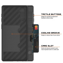 Charger l&#39;image dans la galerie, Galaxy Note 10+ Plus Case, PUNKcase [SLOT Series] Slim Fit  Samsung Note 10+ Plus  [Dark Grey] (Color in image: Silver)

