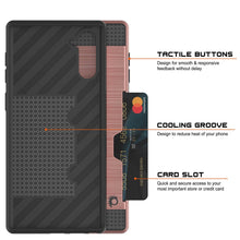 Load image into Gallery viewer, Galaxy Note 10 Case, PUNKcase [SLOT Series] Slim Fit  Samsung Note 10 [Rose Gold] (Color in image: White)

