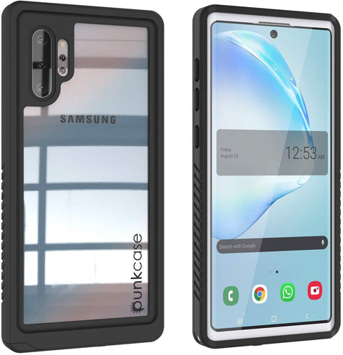 Galaxy Note 10+ Plus Case, Punkcase [Extreme Series] Armor Cover W/ Built In Screen Protector [White] (Color in image: White)