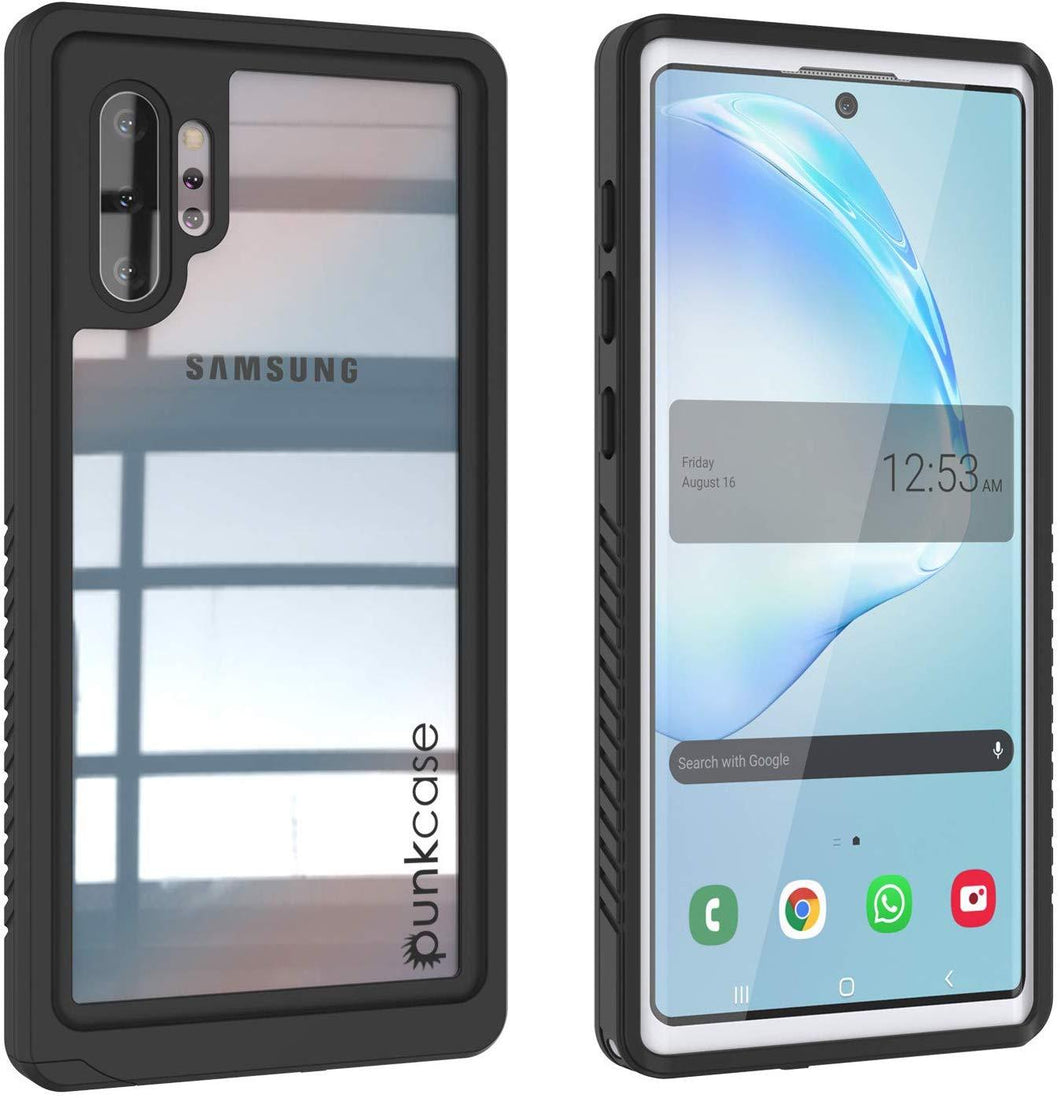Galaxy Note 10+ Plus Case, Punkcase [Extreme Series] Armor Cover W/ Built In Screen Protector [White] (Color in image: White)