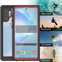 Charger l&#39;image dans la galerie, Galaxy Note 10+ Plus Case, Punkcase [Extreme Series] Armor Cover W/ Built In Screen Protector [Red] (Color in image: Teal)
