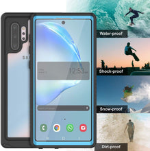 Charger l&#39;image dans la galerie, Galaxy Note 10+ Plus Case, Punkcase [Extreme Series] Armor Cover W/ Built In Screen Protector [Light Blue] (Color in image: Teal)
