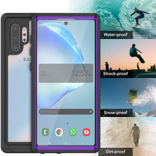 Charger l&#39;image dans la galerie, Galaxy Note 10+ Plus Case, Punkcase [Extreme Series] Armor Cover W/ Built In Screen Protector [Purple] (Color in image: Light green)
