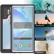 Charger l&#39;image dans la galerie, Galaxy Note 10+ Plus Case, Punkcase [Extreme Series] Armor Cover W/ Built In Screen Protector [White] (Color in image: teal)
