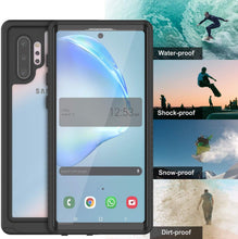 Charger l&#39;image dans la galerie, Galaxy Note 10+ Plus Case, Punkcase [Extreme Series] Armor Cover W/ Built In Screen Protector [Black] (Color in image: teal)
