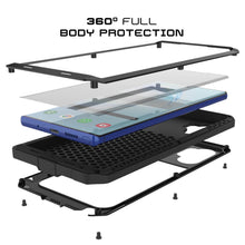 Charger l&#39;image dans la galerie, Galaxy Note 10+ Plus Case, PUNKcase Metallic Black Shockproof  Slim Metal Armor Case [Black] (Color in image: white)
