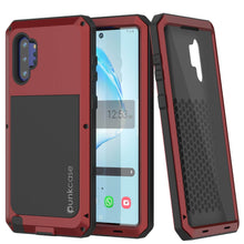 Charger l&#39;image dans la galerie, Galaxy Note 10+ Plus  Case, PUNKcase Metallic Red Shockproof  Slim Metal Armor Case [Red] (Color in image: red)
