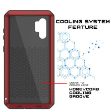 Charger l&#39;image dans la galerie, Galaxy Note 10+ Plus  Case, PUNKcase Metallic Red Shockproof  Slim Metal Armor Case [Red] (Color in image: neon)
