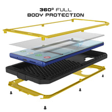 Load image into Gallery viewer, Galaxy Note 10+ Plus  Case, PUNKcase Metallic Neon Shockproof  Slim Metal Armor Case [Neon] (Color in image: gold)

