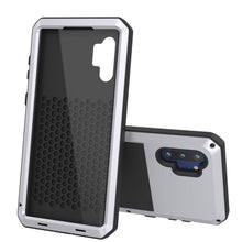 Charger l&#39;image dans la galerie, Galaxy Note 10+ Plus  Case, PUNKcase Metallic White Shockproof  Slim Metal Armor Case [White] 
