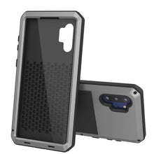 Charger l&#39;image dans la galerie, Galaxy Note 10+ Plus  Case, PUNKcase Metallic Silver Shockproof  Slim Metal Armor Case [Silver] 
