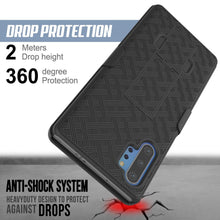 Charger l&#39;image dans la galerie, PunkCase Galaxy Note 20 Ultra Case with Screen Protector, Holster Belt Clip &amp; Built-in Kickstand [Black] 
