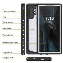 Load image into Gallery viewer, Galaxy Note 10+ Plus Waterproof Case, Punkcase Studstar White Thin Armor Cover (Color in image: clear)
