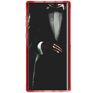 CLOAK 4 for Galaxy Note 10 Shockproof Hybrid Case [Pink] (Color in image: Red)