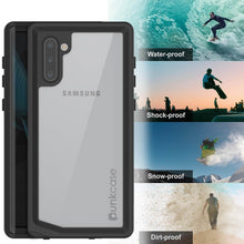 Load image into Gallery viewer, Galaxy Note 10 Waterproof Case, Punkcase Studstar Clear Thin Armor Cover (Color in image: teal)
