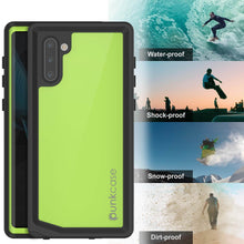 Load image into Gallery viewer, Galaxy Note 10 Waterproof Case, Punkcase Studstar Light Green Thin Armor Cover (Color in image: pink)

