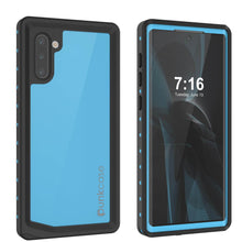 Load image into Gallery viewer, Galaxy Note 10 Waterproof Case, Punkcase Studstar Light Blue Thin Armor Cover (Color in image: light blue)
