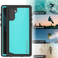 Load image into Gallery viewer, Galaxy Note 10 Waterproof Case, Punkcase Studstar Series Teal Thin Armor Cover (Color in image: pink)
