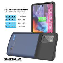 Load image into Gallery viewer, Galaxy Note 20 6000mAH Battery Charger Slim Case [Blue] 
