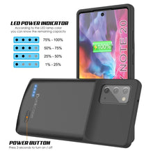 Load image into Gallery viewer, Galaxy Note 20 6000mAH Battery Charger Slim Case [Black] 
