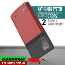 Load image into Gallery viewer, Galaxy Note 20 6000mAH Battery Charger Slim Case [Red] (Color in image: Black)
