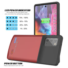 Load image into Gallery viewer, Galaxy Note 20 6000mAH Battery Charger Slim Case [Red] 
