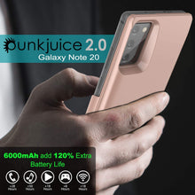 Charger l&#39;image dans la galerie, Galaxy Note 20 6000mAH Battery Charger PunkJuice 2.0 Slim Case [Rose-Gold] 
