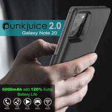 Charger l&#39;image dans la galerie, Galaxy Note 20 6000mAH Battery Charger PunkJuice 2.0 Slim Case [Black] 
