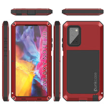 Load image into Gallery viewer, Galaxy Note 20  Case, PUNKcase Metallic Red Shockproof  Slim Metal Armor Case [Red] (Color in image: gold)
