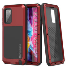 Load image into Gallery viewer, Galaxy Note 20  Case, PUNKcase Metallic Red Shockproof  Slim Metal Armor Case [Red] (Color in image: red)
