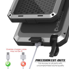 Load image into Gallery viewer, Galaxy Note 20  Case, PUNKcase Metallic Silver Shockproof  Slim Metal Armor Case [Silver] 
